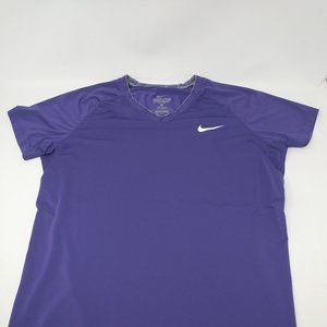Nike Pro Combat Dri Fit S/S Fitted Athletic T Shirt Women's Size Large
